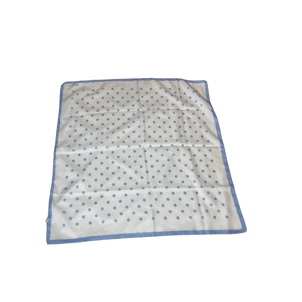 Vintage Jim Renoir Scarf Handkerchief‎ Hankie Polka Dots Italy